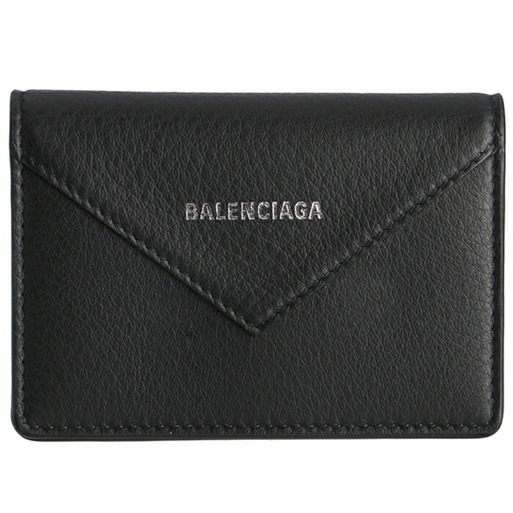 Balenciaga Paper Card Business Card Black Holder Case